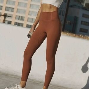 Free People Size Medium High-Waisted Rust Leggings